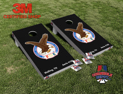 Nicholas~ 1 FOE Cornhole Board Vinyl Wrap Skins Laminated Sticker Set Decal
