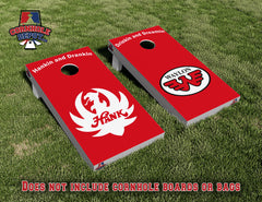 Nicholas~ 1 Hank/Waylon Split Set Cornhole Board Vinyl Wrap Skins Laminated Sticker Set Cornhole Board Vinyl Wrap Skins Laminated Sticker Set