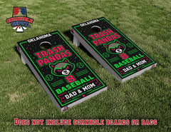 Jeff~4 sets: 1 Orioles/Brewers, 1 Packers, 1 Trash Pandas and 1 USA Cornhole Board Vinyl Wrap Skins Laminated Sticker Set Decal