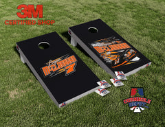 Logan Mcclanahan Cornhole Board Vinyl Wrap Skins Laminated Sticker Set Decal