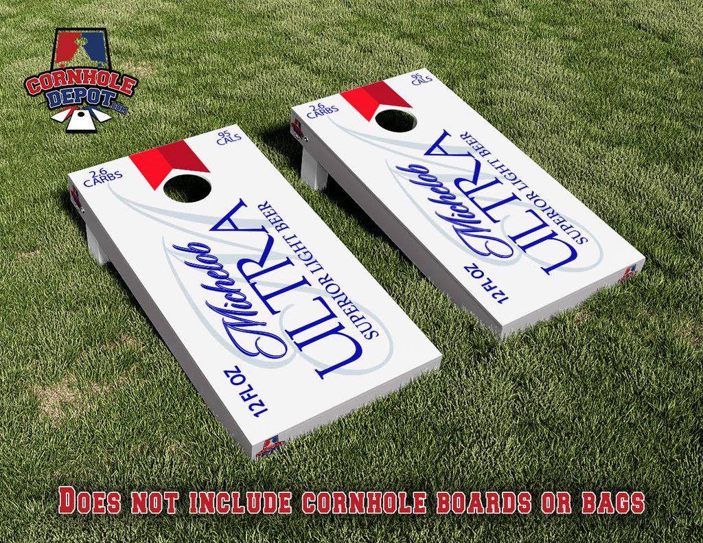 Michelob Cornhole Board Vinyl Wrap Skins Laminated Sticker Set Decal