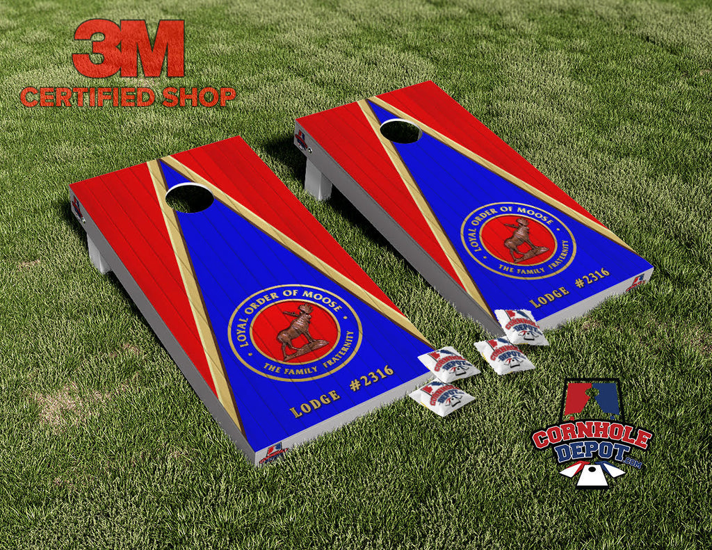 Robert ~ 1 Washington Redskins  and 1 Lodge#2316  Cornhole Board Vinyl Wrap Laminated Sticker Set Decal