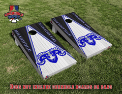 Interlachen Rams Cornhole Board Vinyl Wrap Skins Laminated Sticker Set Decal