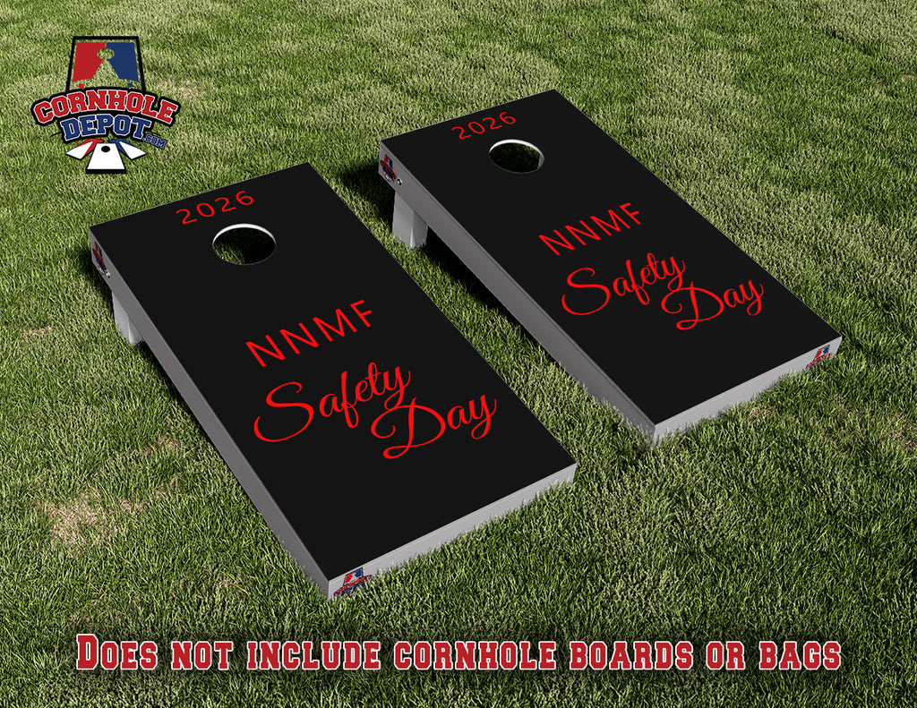 Jeff~ 2 NNMF Cornhole Board Vinyl Wrap Skins Laminated Sticker Set Decal