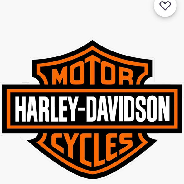 2 Harley Davidson Vinyl Laminated Sticker Size 10" x 14"