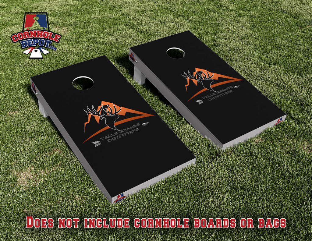 Valle Grande Cornhole Board Vinyl Wrap Skins Laminated Sticker Set Decal