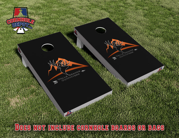 Valle Grande Cornhole Board Vinyl Wrap Skins Laminated Sticker Set Decal