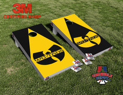 WU-TANG Cornhole Board Vinyl Wrap Skins Laminated Sticker Set Decal