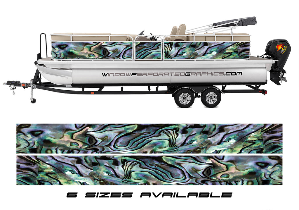Abstract Colors Graphic Boat Vinyl Wrap Decal Fishing Pontoon etc