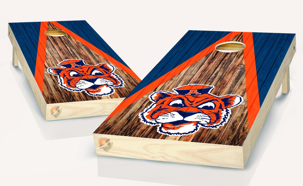 Auburn Tigers  Cornhole Board Vinyl Wrap Laminated Sticker Set Decal