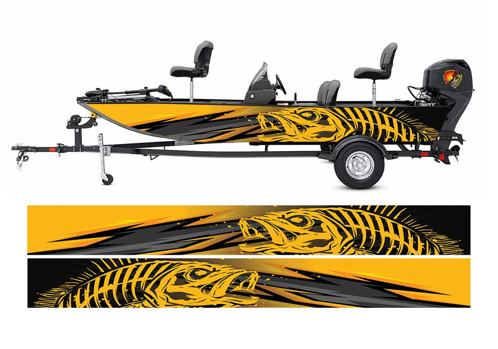 American Flag Bass Fishing Boat Decal: Carpet Graphic Sticker American Flag Bass Fishing Boat Decal: Carpet Graphic Sticker