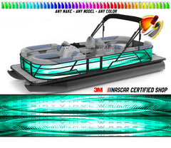 Aquamarine Graphic Vinyl Boat Wrap Decal Fishing Pontoon Sportsman Console Bowriders Deck Boat Watercraft  All boats Decal
