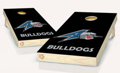 Bulldogs Cornhole Board Vinyl Wrap Laminated Sticker Set