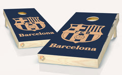 Barcelona FCB Cornhole Board Vinyl Wrap Laminated Sticker Decal Set