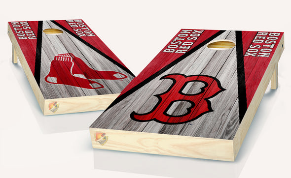 Boston Red Sox Cornhole Board Vinyl Wrap Laminated Sticker Set Decal