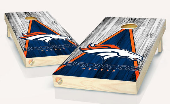 Broncos Denver Cornhole Board Vinyl Wrap Laminated Sticker Set  Decal