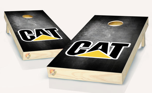 CAT Cornhole Board Vinyl Wrap Laminated Sticker Set