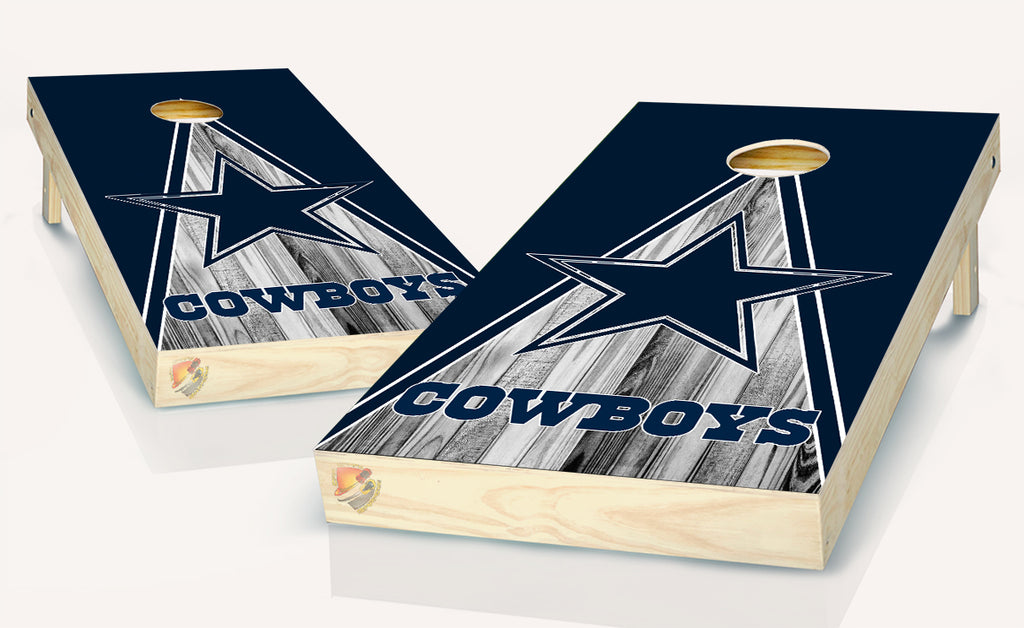 Cowboys Dallas Cornhole  Board Vinyl Wrap Laminated Sticker Set Decal