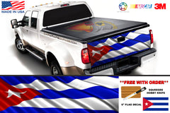Cuban Flag Tailgate Wrap Vinyl Graphic Decal Sticker Truck