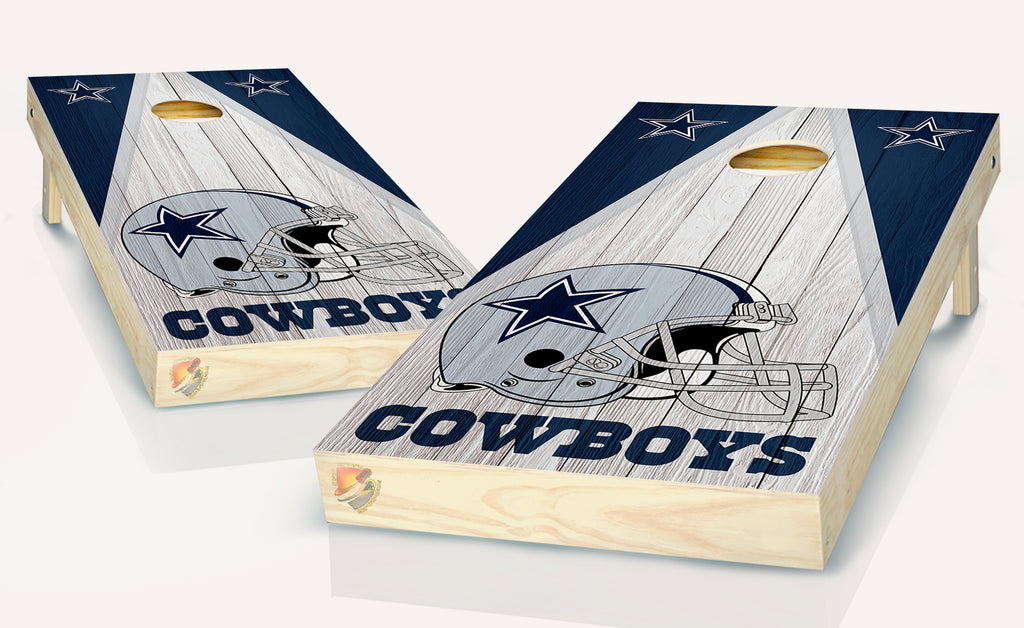 Dallas Cowboys Helmet  Cornhole  Board Vinyl Wrap Laminated Sticker Set Decal