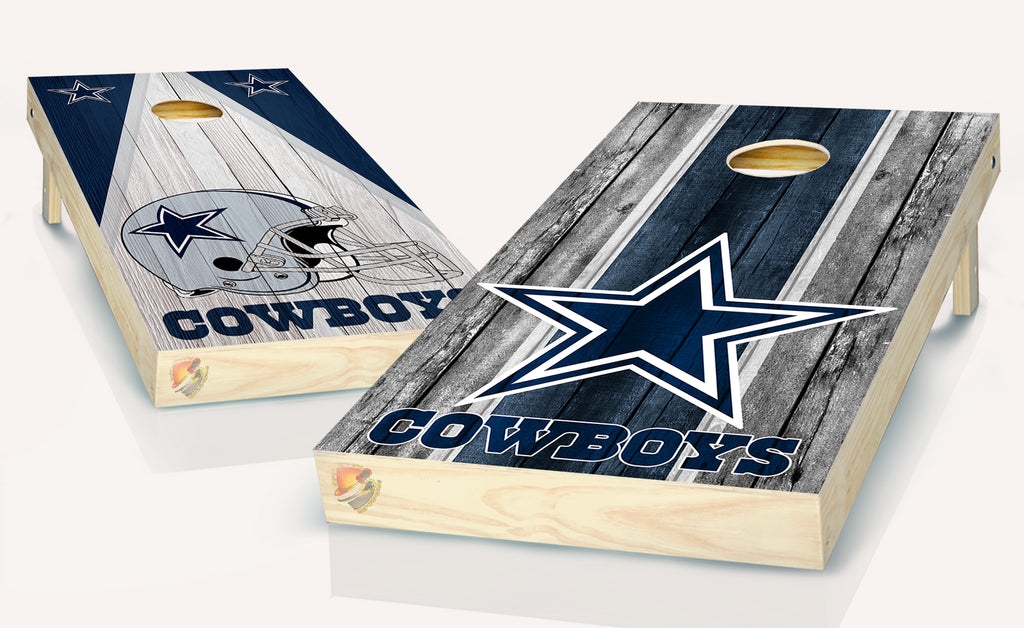 Dallas Cowboys Split Set Cornhole  Board Vinyl Wrap Laminated Sticker Set Decal