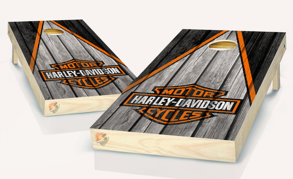 Harley Davidson Motorcycles Cornhole Board Vinyl Wrap Laminated Sticker Set Decal