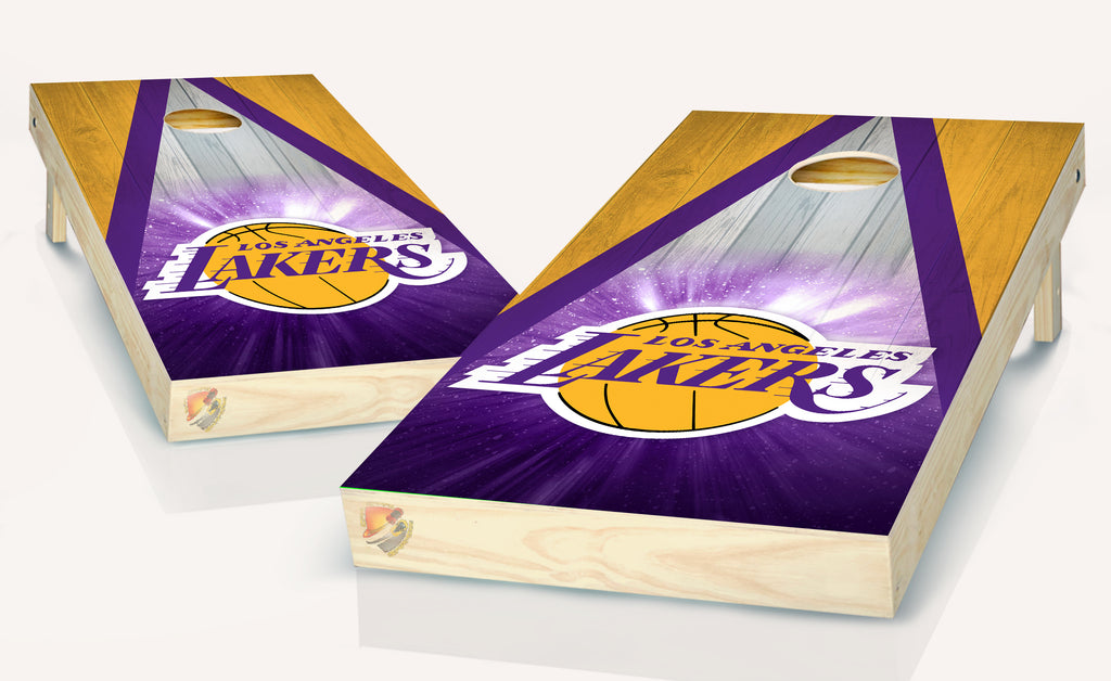 Lakers Los Angeles  Cornhole Board Vinyl Wrap Skins  Laminated Sticker Set