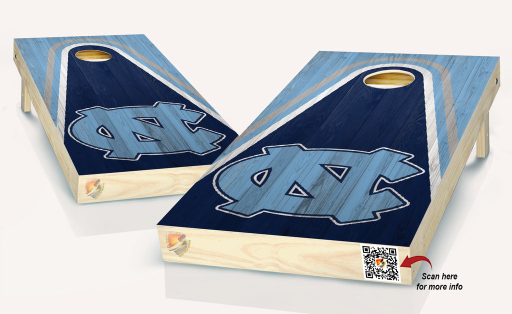 UNC Tar Heels Cornhole Board Vinyl Wrap Laminated Sticker Set Decal