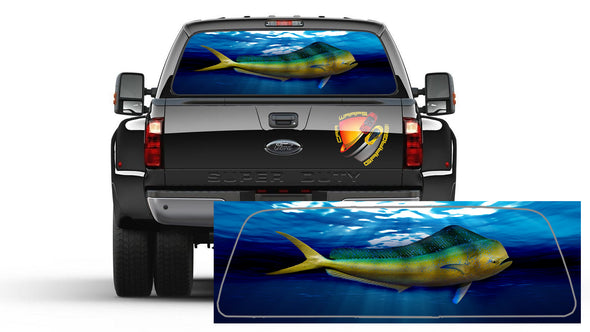 Mahi Mahi Fish Dorado Window Graphic Decal Sticker Truck