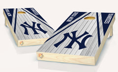 New York Yankees Light Wood Cornhole Board Vinyl Wrap Skins Laminated Sticker Set Decal