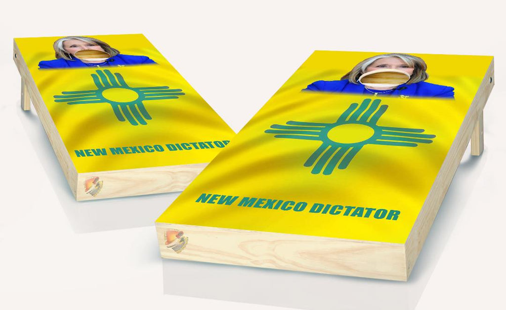New Mexico Cornhole Board Vinyl Wrap Laminated Sticker Set