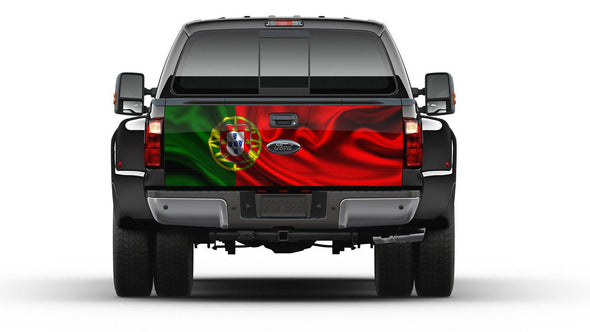 Portugal Flag Tailgate Wrap Vinyl Graphic Decal Sticker Truck
