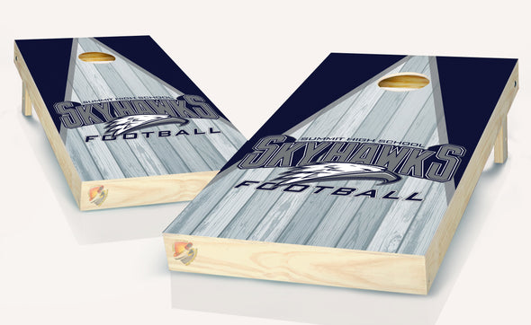 Skyhawks Football  Cornhole Board Vinyl Wrap Laminated Sticker Set