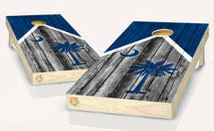 South Carolina Flag Cornhole Board Vinyl Wrap Skins Laminated Sticker Set Decal