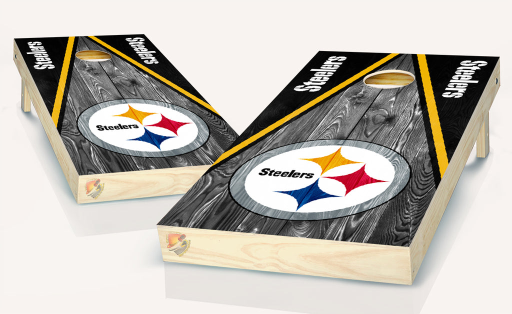 Pittsburgh Steelers Cornhole Wrap NFL Luxury Game Skin Board Set Vinyl Art  CO108