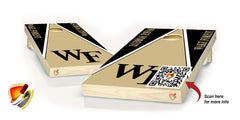 Wake Forest Cornhole Board Vinyl Wrap Laminated Sticker Set Decal