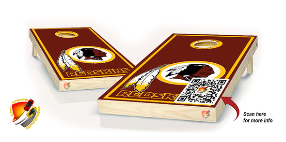 Washington Redskins Red Board Cornhole Board Vinyl Wrap Laminated Sticker Set Decal