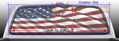 Cuban Flag  Patria y Vida and S.O.S Rear Window and Tailgate Graphic Decal Set